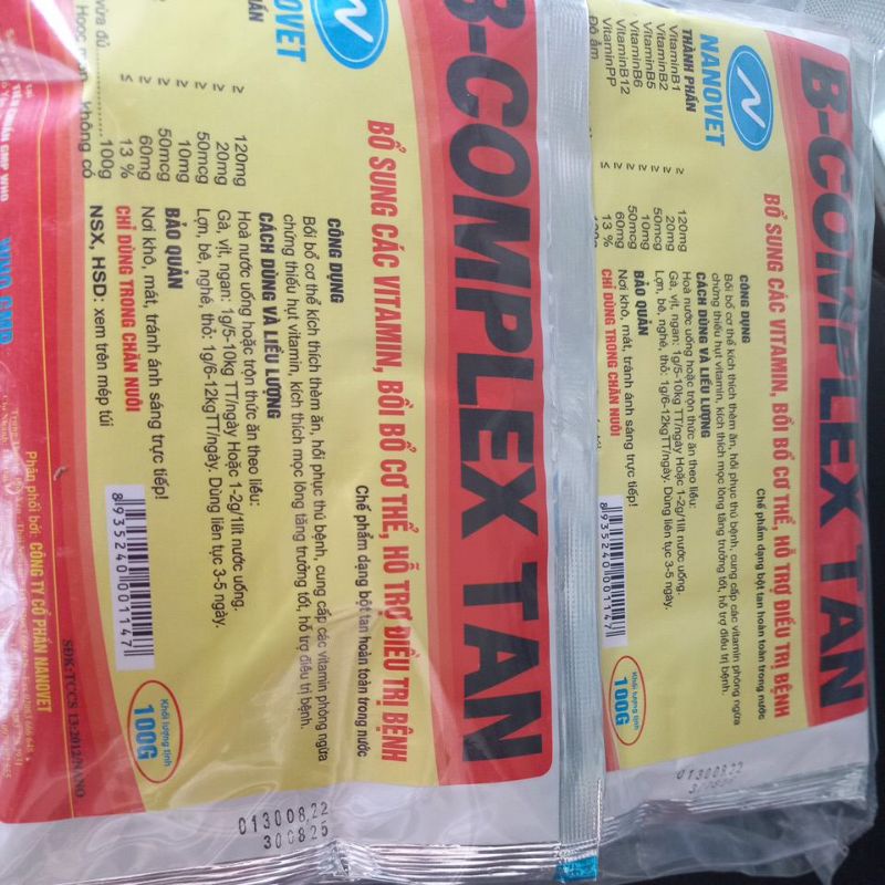 Bcomplex 100g kích thích thèm ăn