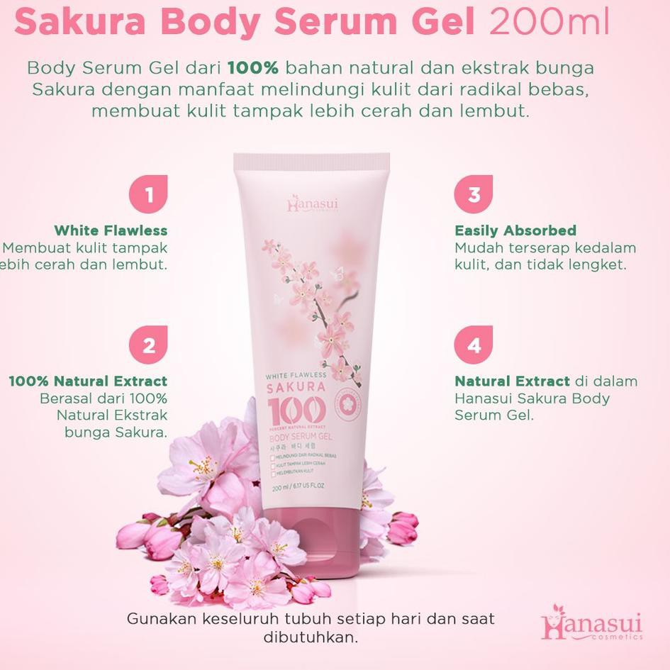 (hàng Mới Về) Serum Dưỡng Da Hanasui - Body Gel - Sakura