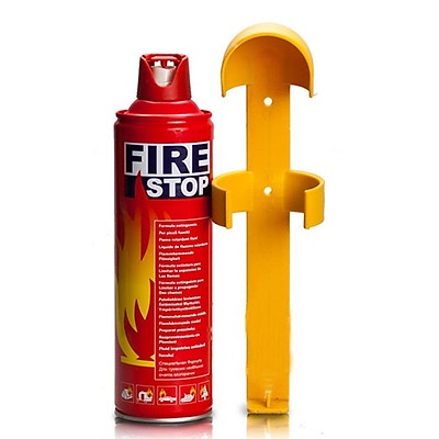 Bình chữa cháy mini cầm tay, dạng xịt, dùng cho xe ô tô Firestop – 500ml