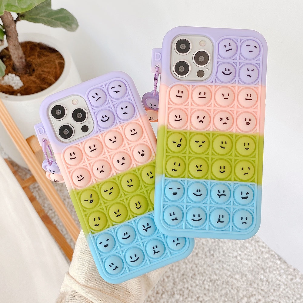 Ốp điện thoại giải tỏa căng thẳng đáng yêu cho VIVO Y20 Y12S Y12 Y12I Y17 Y15 Y12 Y11 Y81 Y85 Y1S Y51 Y31 Y50 Y30 Y19