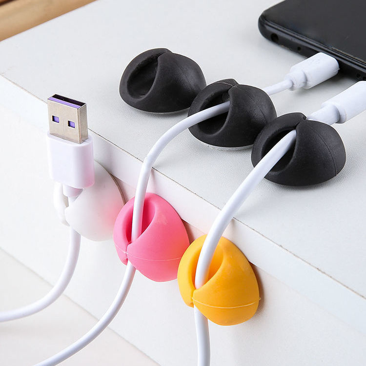 Bộ Sắp Xếp Cáp Dữ Liệu Máy Tính Để Bàn Cáp Dữ Liệu Điện Thoại Di Động Lưu Trữ Kẹp Ghế Cố Định Cuộn Dây Ô Tô Tự Dính Khóa