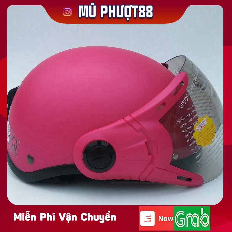 Mũ bảo hiểm GRS A33K - Đào nhám - Mũ nửa đầu chính hãng GRS Hoàng Quán clip thật