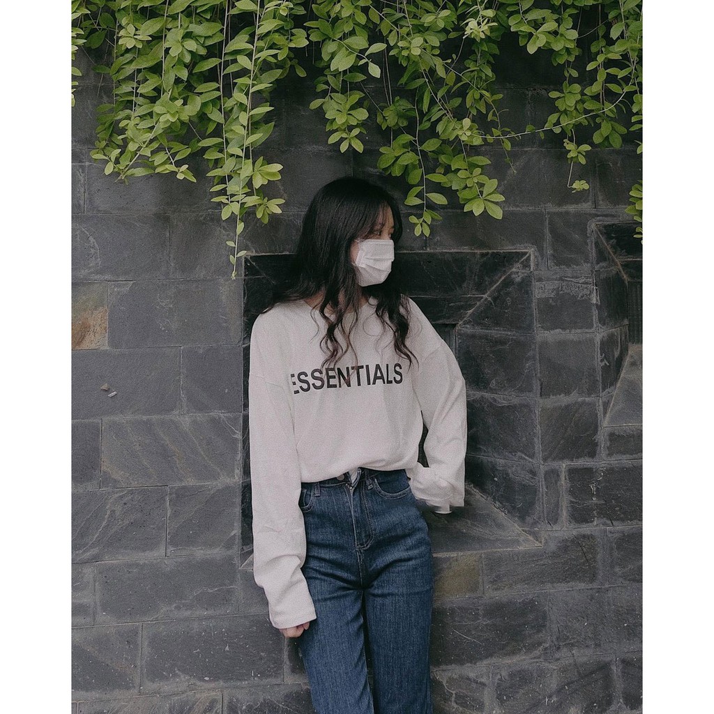 Áo thun dài tay ESSENTI áo phông Unisex cotton hot trend_VIETSTAR