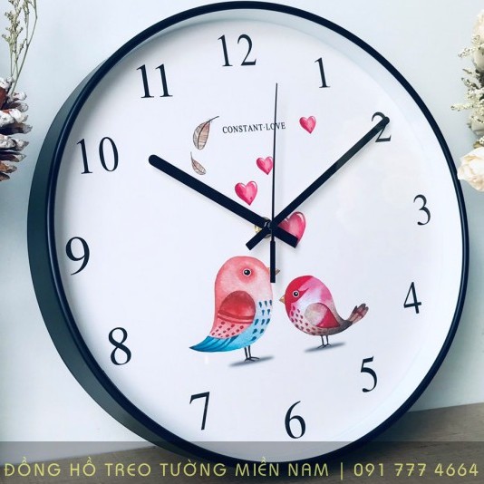 [25 CM] [Freeship 70K] Đồng hồ treo tường Quartz kim trôi cao cấp - Bảo Hành 12 Tháng