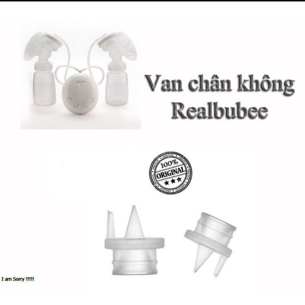 Van chân không máy hút sữa điện đôi Real Bubee
