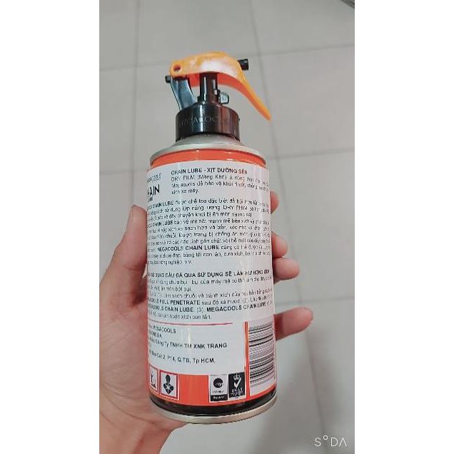 (Chain Lube ) Dưỡng sên , xích  Megacools thương hiệu indo chống văng nước