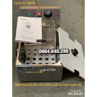 Bếp chiên đơn nhúng cao cấp ETON có cầu chì chống giật