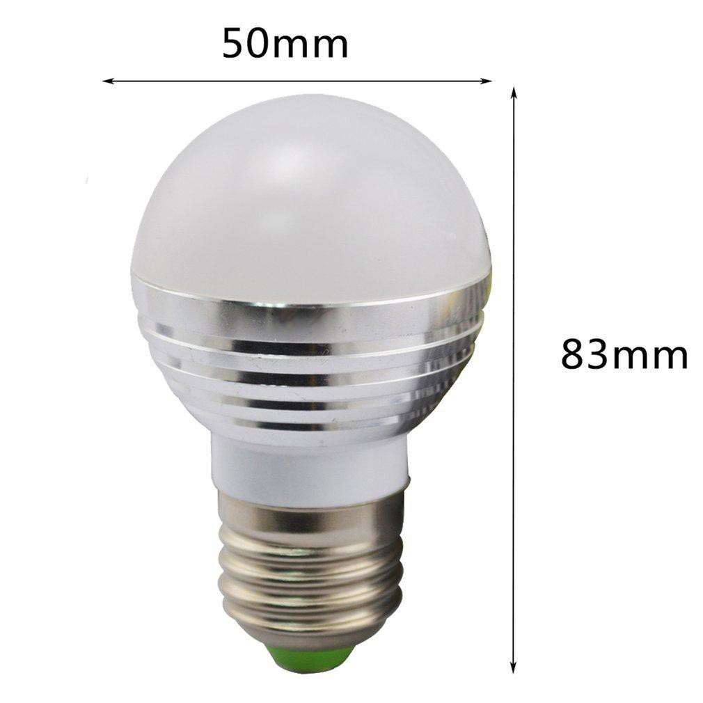 E27 LED Light Bulb Lamp 3W RGB Magic 16 Multi Color With IR Remote Control