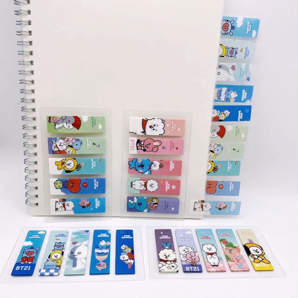 Set 100 Giấy Ghi Chú Họa Tiết Dễ Thương Dành Cho Học Sinh