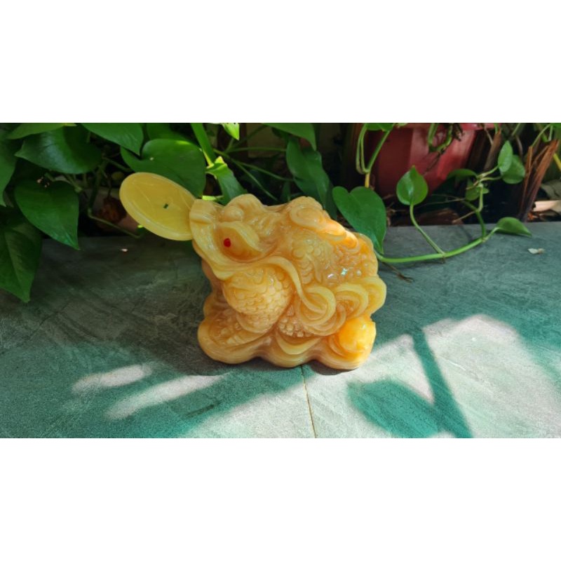 Thiềm Thừ  Đá Ngọc Hoàng Long  kích thước dài 10cm, 12cm,16cm
