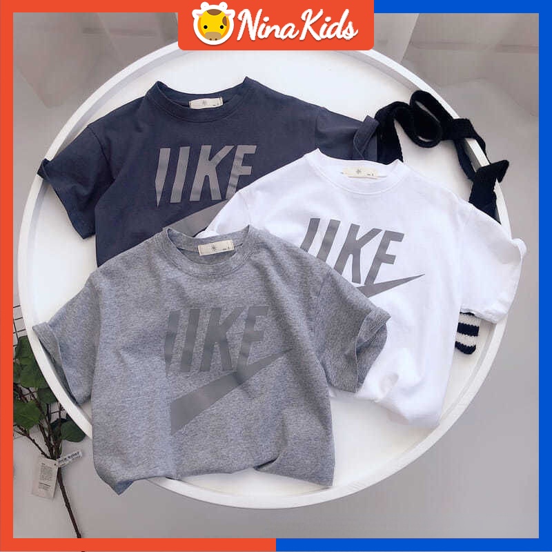 Áo Thun Tay Ngắn In Chữ Bằng Cotton Cho Bé Gái 1-8 Tuổi