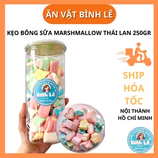 Kẹo bông sữa Marshmallow Thái Lan hủ 250gram - Ăn vặt sài gòn