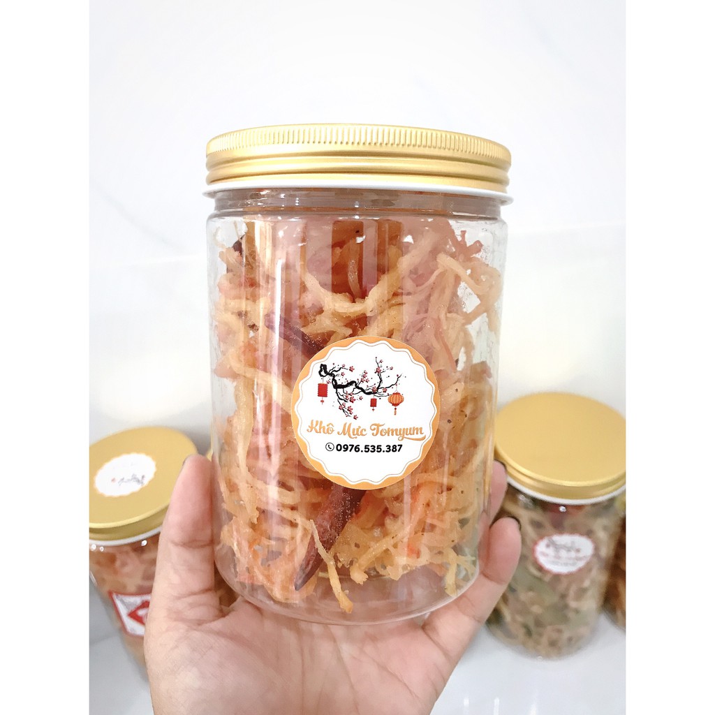 Khô Mực Xé Sợi Tẩm 2 Vị Món Ngon Chuẩn Vị Ngày Tết