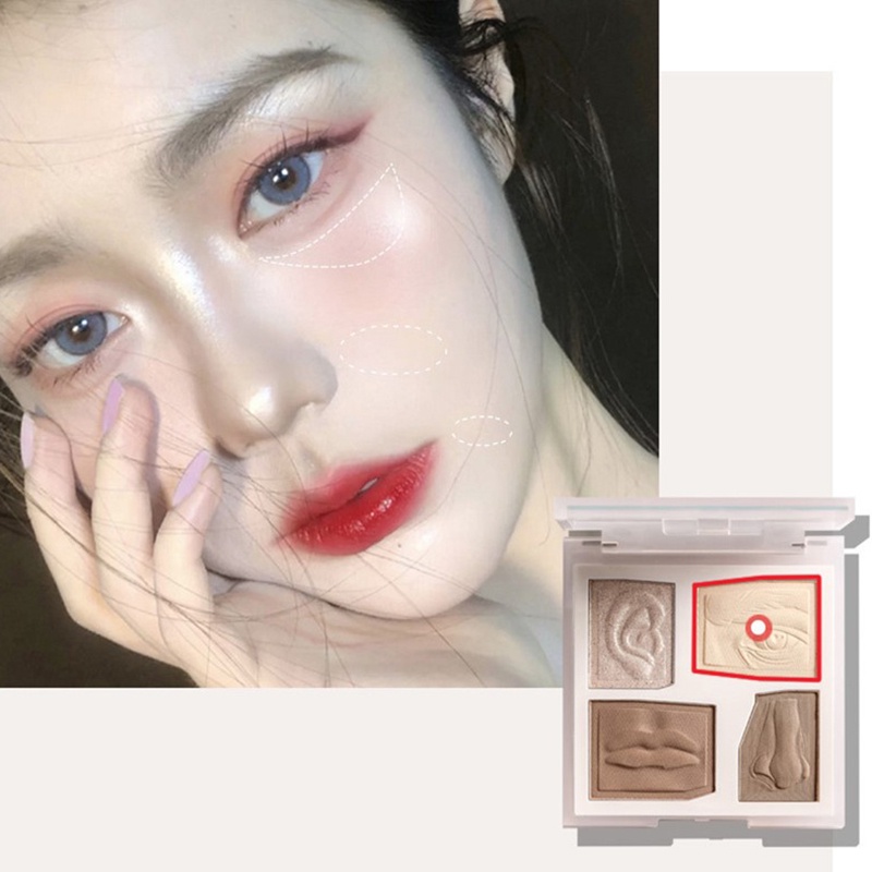 Bảng Phấn Bắt Sáng/Tạo Khối Đa Năng Chống Thấm Nước Làm Sáng Da Chuyên Nghiệp