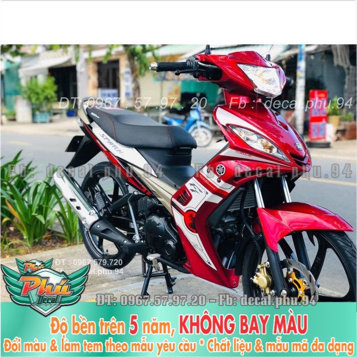 Tem rời Exciter 2006-2010 đỏ trắng xe đỏ (X) -1