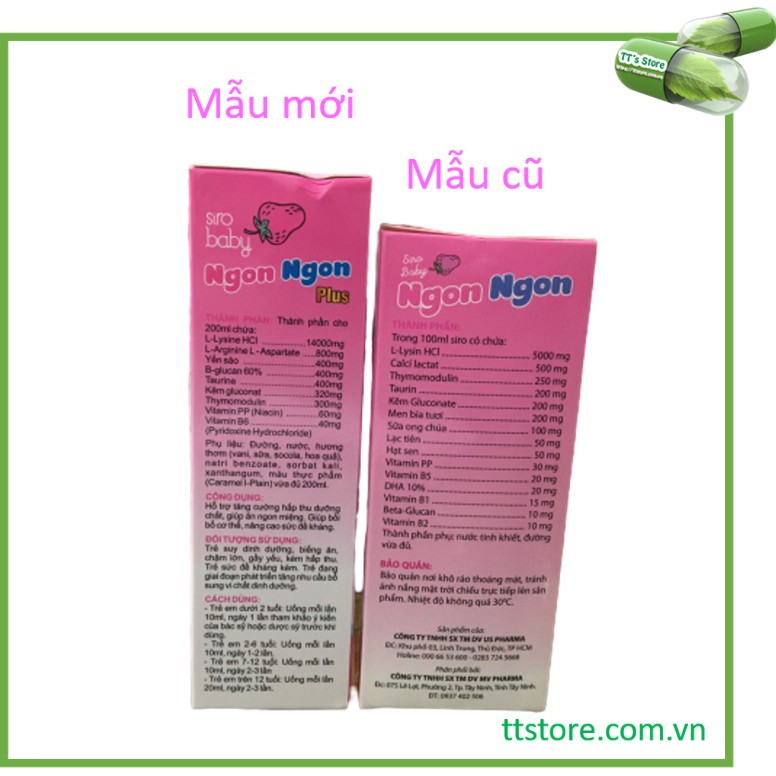 Siro baby Ngon Ngon Plus (Hộp 10 ống) - Ăn ngon