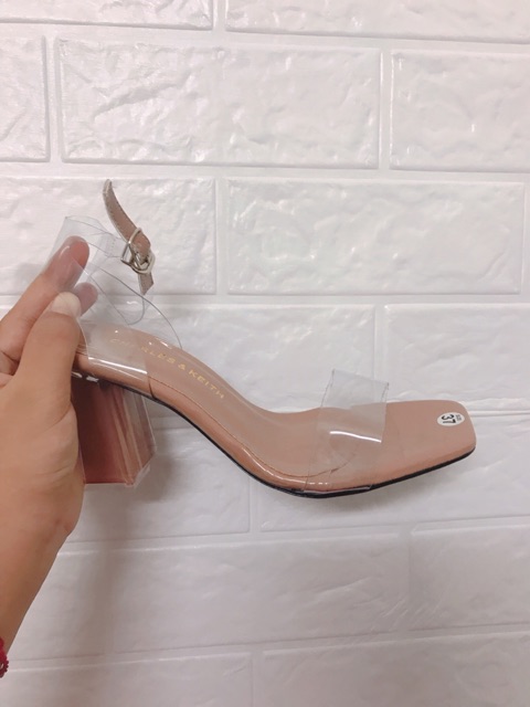 Giày cao gót quai trong