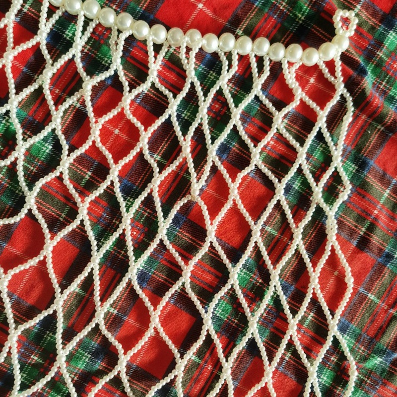 Áo Choàng Hán Phục Đính Ngọc Trai Sang Trọng Cho Cô Dâu