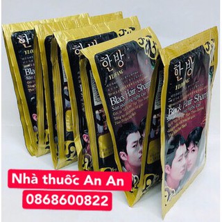 COMBO 10 GÓI Dầu gội đen tóc Korean HÀN QUỐC CHÍNH HÃNG Black Hair Shampoo