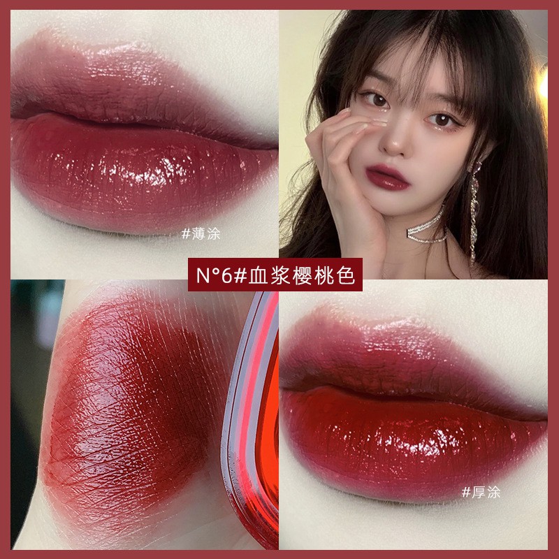 6 Màu Gợi Cảm Son Môi Với Trang Điểm Môi Căng Đặn Lâu Cao Nhiều Màu Sắc Kết Xuất Chống Nước Son Bóng Nữ Bộ Trang Điểm