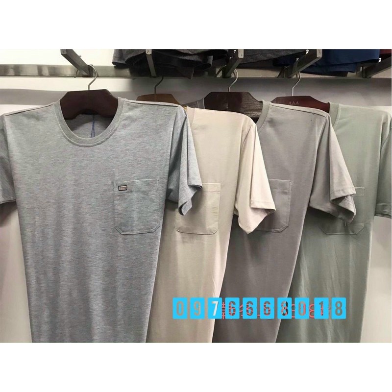 Áo Phông cổ tròn cotton quảng châu cho bố