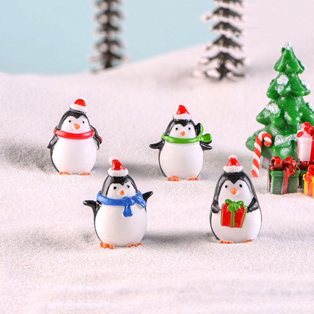 CONOPERY Mô Hình Chim Cánh Cụt Trang Trí Chậu Cây Bonsai Giáng Sinh