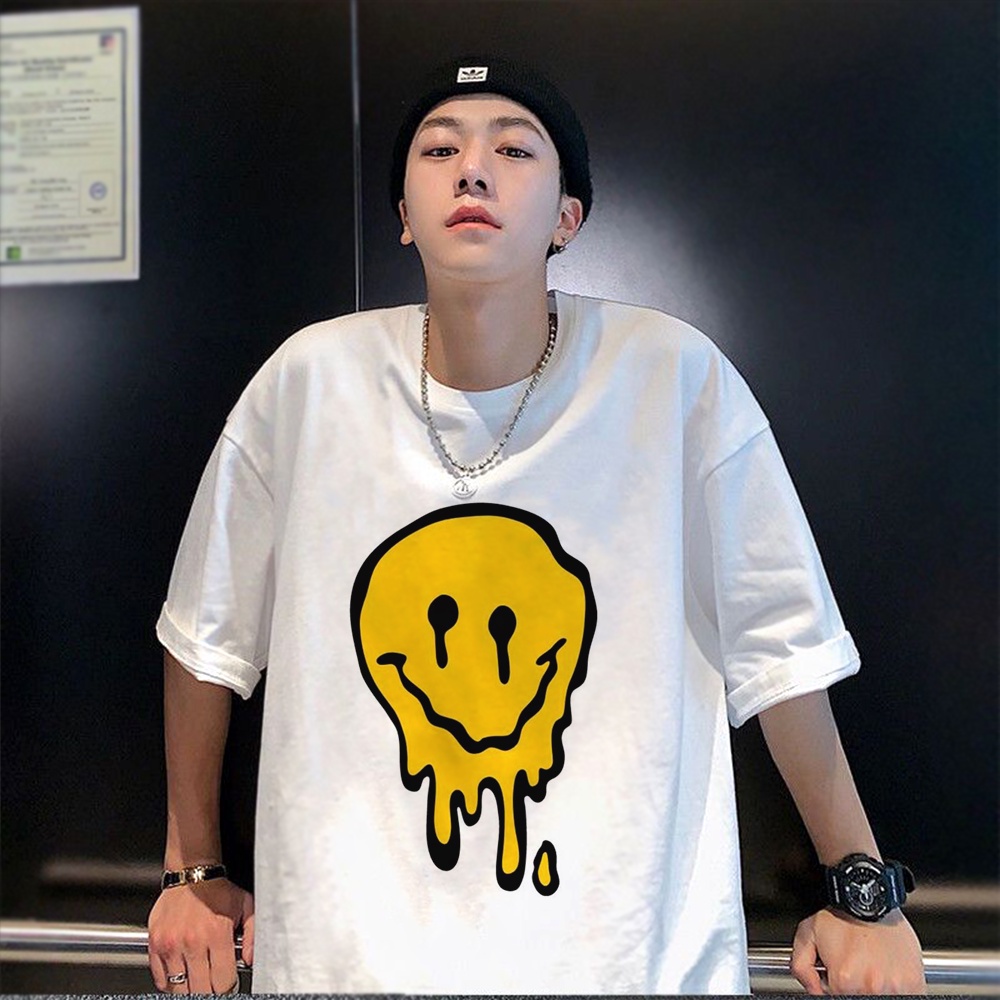Áo thun unisex Drew House, Áo phông nam nữ form rộng chất cotton 100%