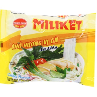 Phở ăn liền Miliket hương vị Gà gói 60g