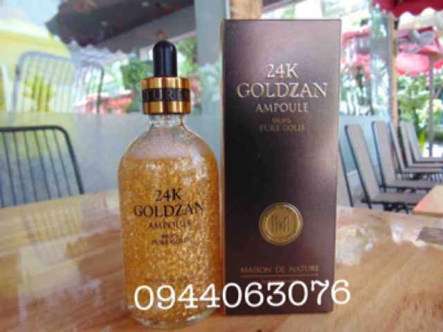 Tinh Chất 24k Goldzan Ampoule 99.9% Pure Gold 100mL