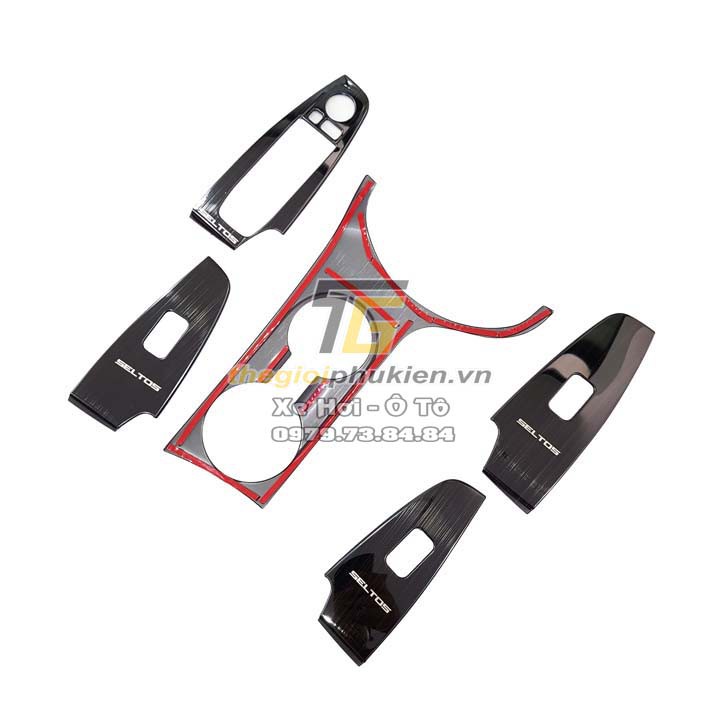 Ốp nội thất theo xe Kia Seltos vân Titan cao cấp