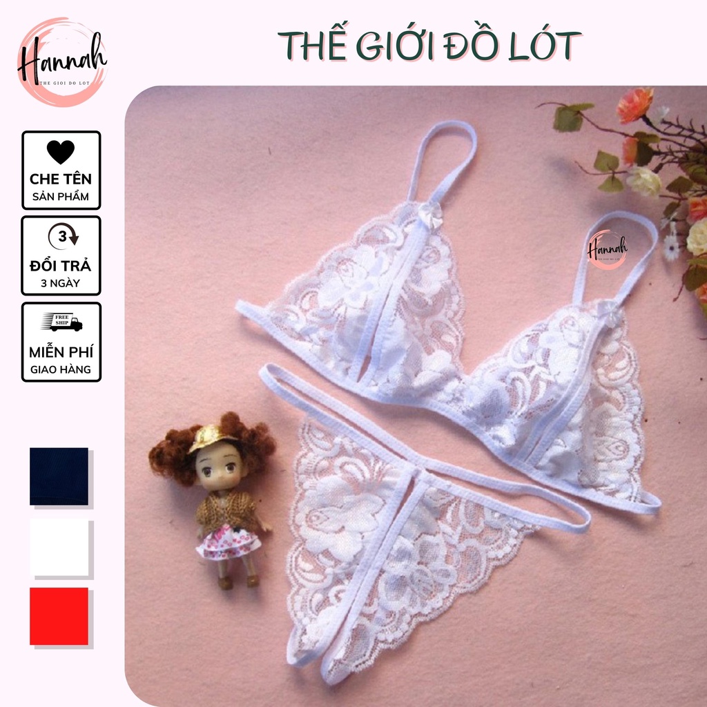 (Tặng kèm áo ) Quần lót lọt khe ren, quần lót nữ sexy - 2 mảnh quyến rũ cao cấp cho nữ HANNAH SECRET DL012 | BigBuy360 - bigbuy360.vn
