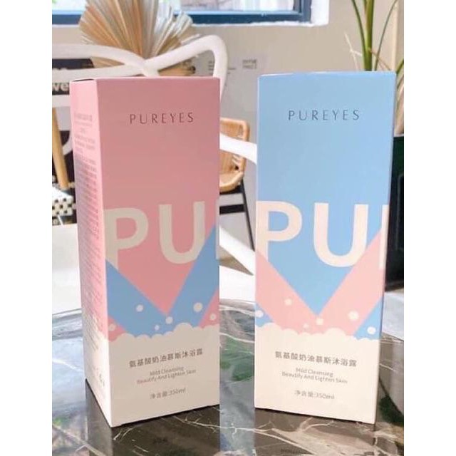 (hàng có sẵn) Sữa Tắm Dưỡng Ẩm Trắng Da Pureyes, Sữa Tắm Trắng Da Tạo Bọt Pureyes 350ml | BigBuy360 - bigbuy360.vn