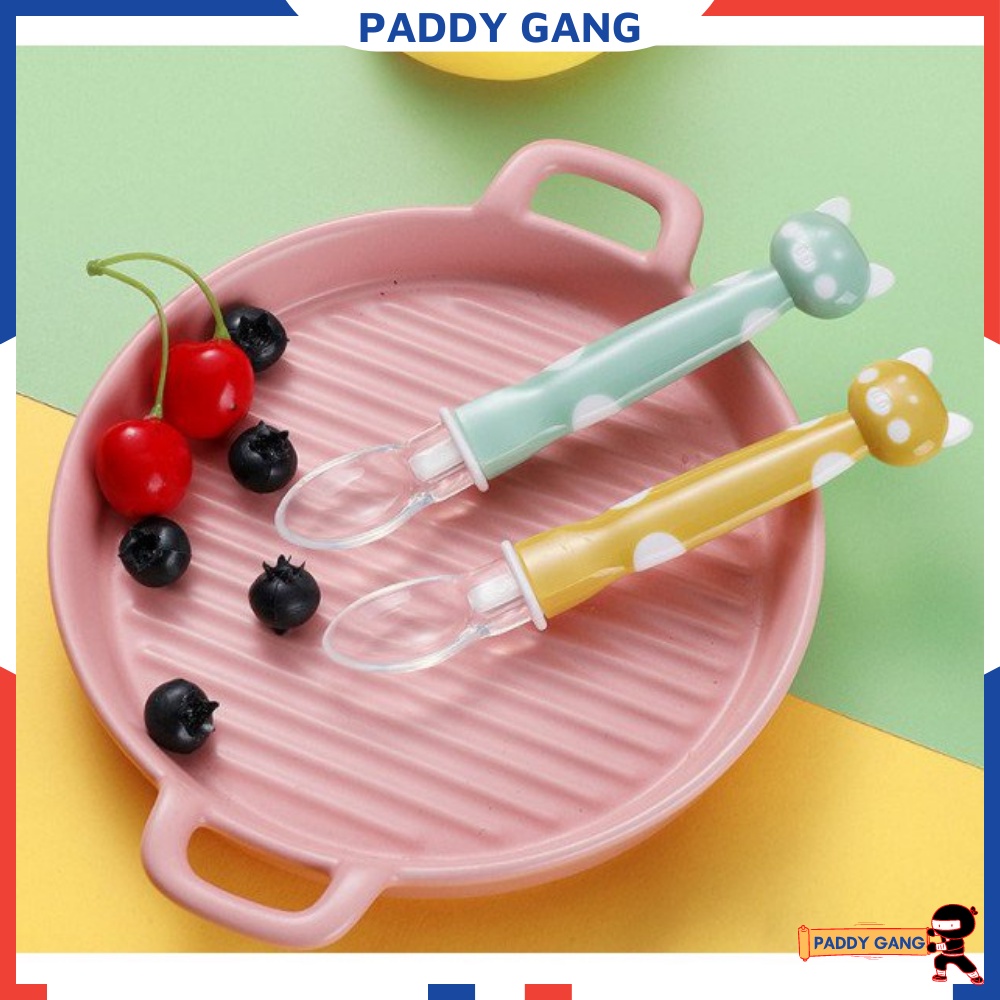 Thìa Ăn Dặm Tập Xúc Cho Bé, Thìa Silicon Ăn Dặm, Đũa Tập Gắp Cho Bé PaddyGang