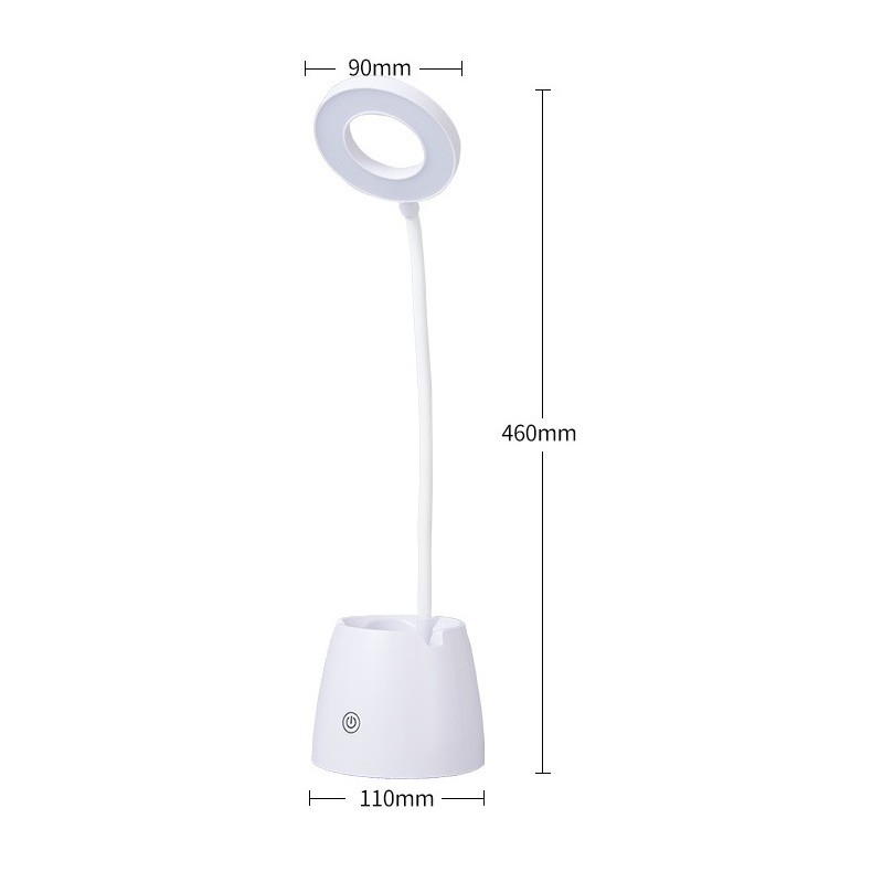 Đèn LED Sạc Để Bàn Kiêm Đèn Ngủ Cảm Ứng 3 Mức Độ Sáng Cao Cấp Hàng Xuất Châu Âu Hai tran - AN608