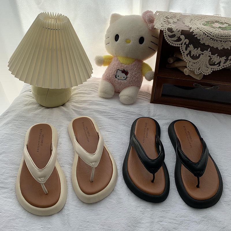 Dép Xỏ Ngón Đế Dày Tăng Chiều Cao Phong Cách Mùa Hè Mới