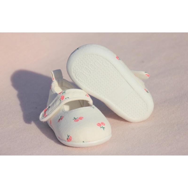 Giày tập đi em bé Hàn Quốc cherry