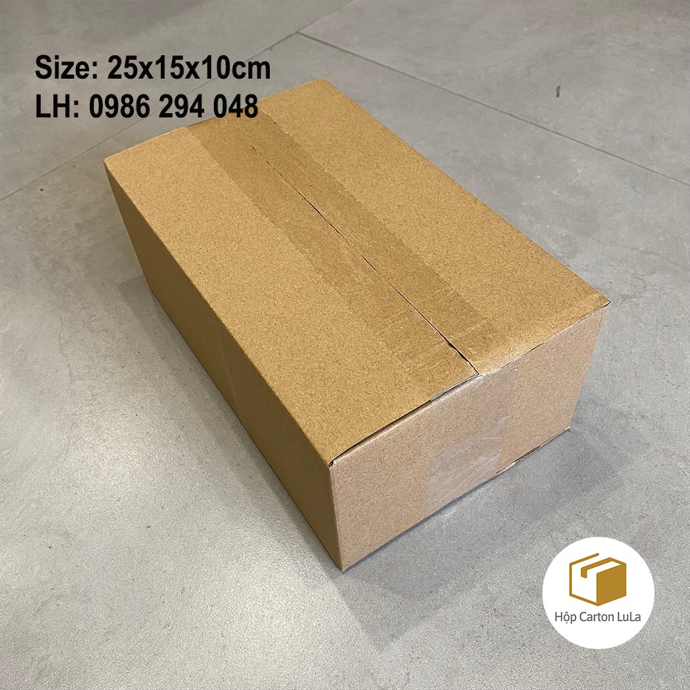 25x15x10 Hộp carton đóng hàng cứng cáp giá rẻ