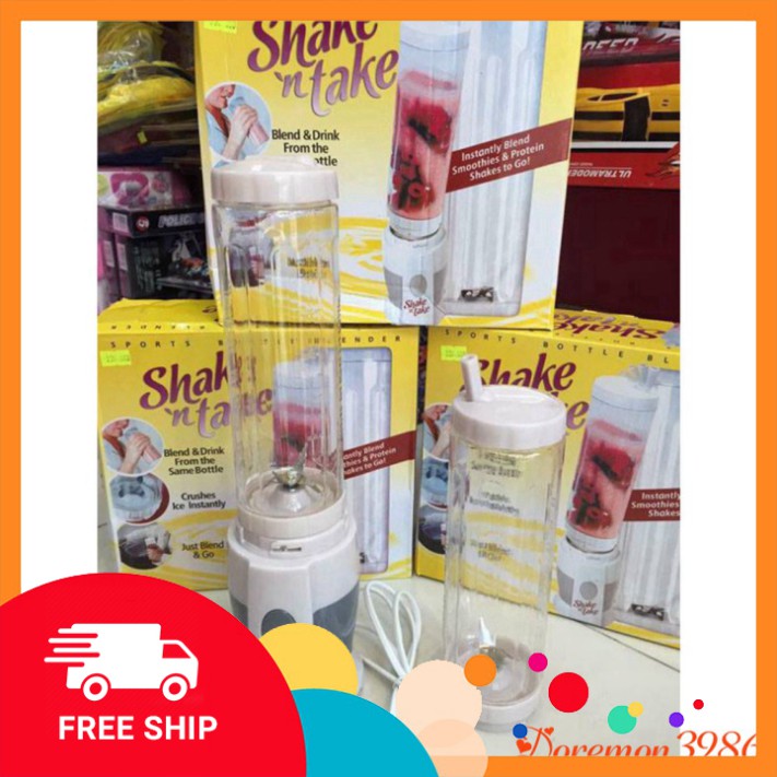 [FREE SHIP] Máy xay sinh tố Shake n take 2 cối