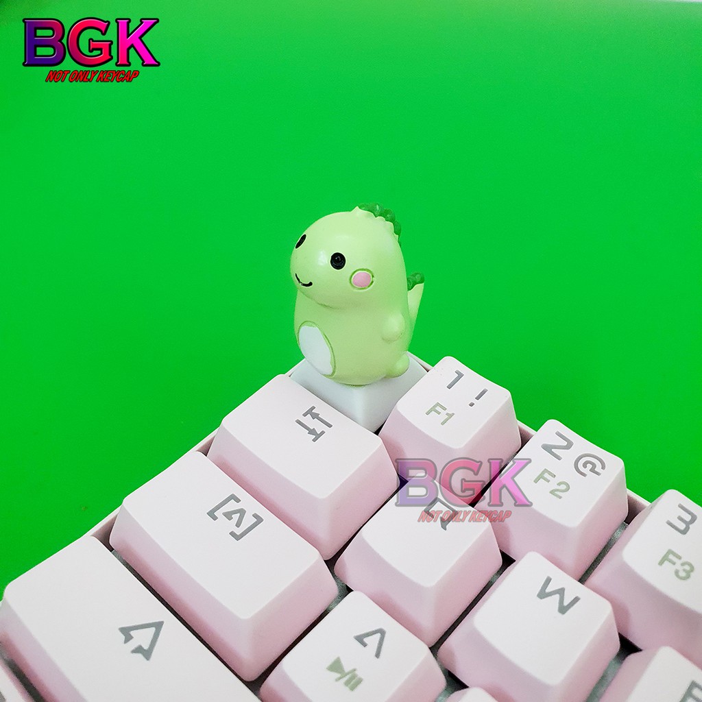 Keycap lẻ hình Gấu Con Chó Con và Khủng Long cực kỳ dễ thương ( keycap Artisan )