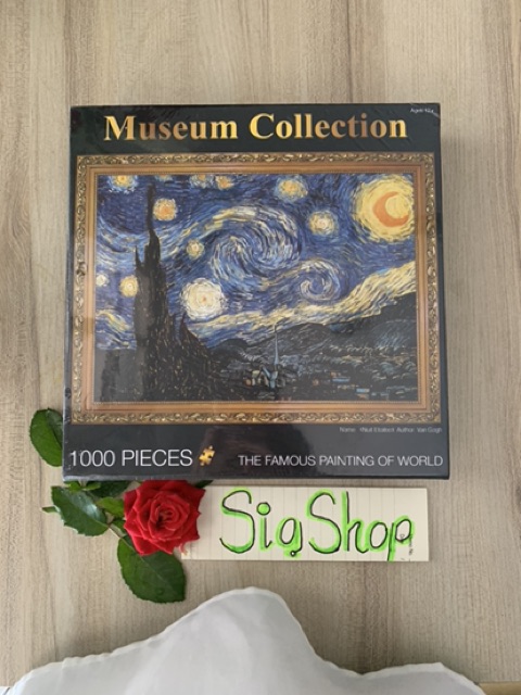 The Starry Night - 1000 piece puzzle Museum collection - bộ ghép hình 1000 miếng - bộ ghép hình 1000 mảnh