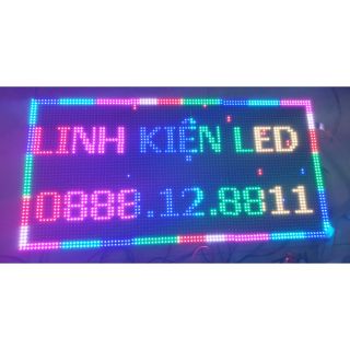Bộ linh kiện biển led ma trận P10 full màu ngoài trời KT 48*96cm (1 mặt)