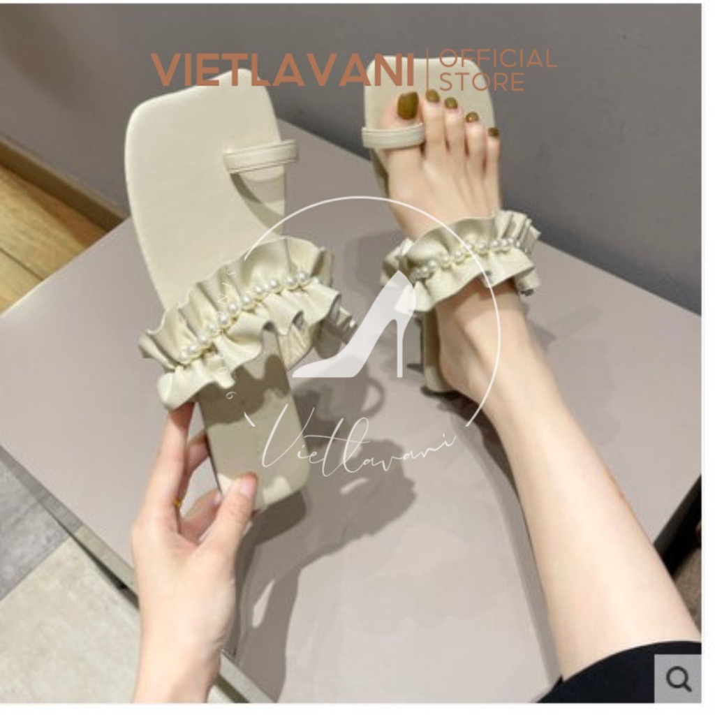 DÉP XỎ NGÓN NỮ HGD20 ĐÍNH NGỌC ĐẾ BỆT THỜI TRANG QUAI NGANG