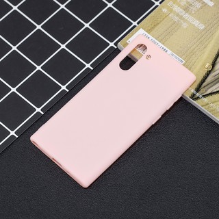 Casing Samsung Galaxy Note 8 9 10 Plus candy color soft silicone Phone Case