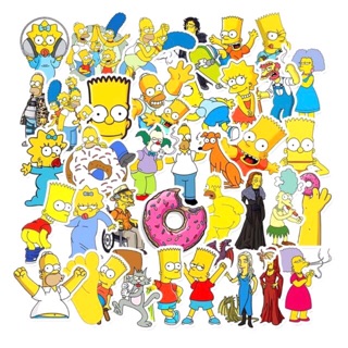 Sticker gia đình simpson 60 cái ép lụa khác nhau/ hình dán gia đình simson