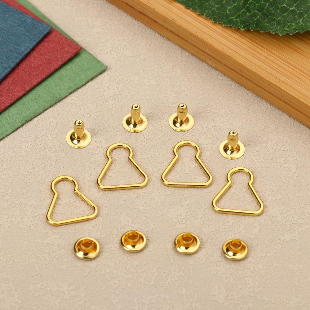 Set 4 Nút Thắt Lưng Hình Cầu Vồng Bằng Kim Loại