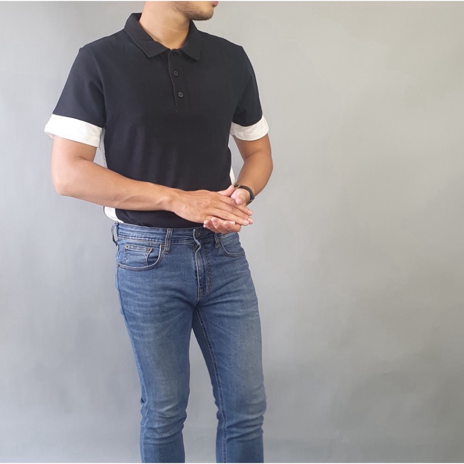Áo Thun Nam Tay Ngắn | Áo Phông Nam Tay Lỡ Cổ Đứng Thời Trang Cao Cấp A02-04 | BigBuy360 - bigbuy360.vn