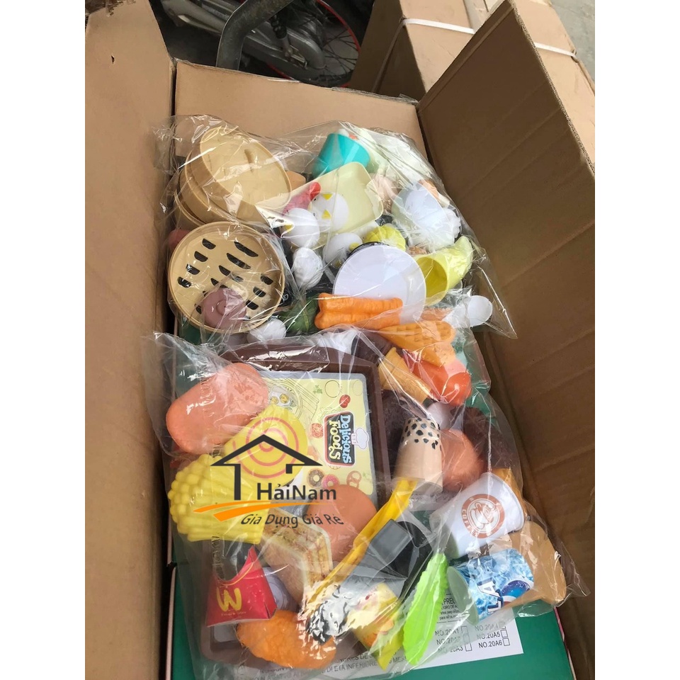 ( TẶNG BỜM KUTE) Bộ Đồ Chơi Nấu Ăn Nhà Bếp 88 Chi Tiết Cho Bé ( Có hộp )