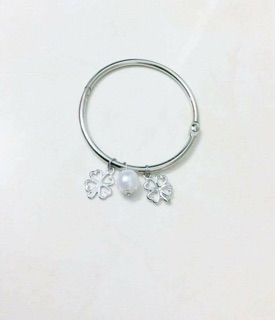 Combo 10 vòng kiềng gắn charm xi bạc