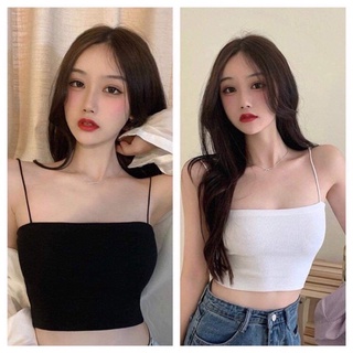 Áo hai dây bún croptop