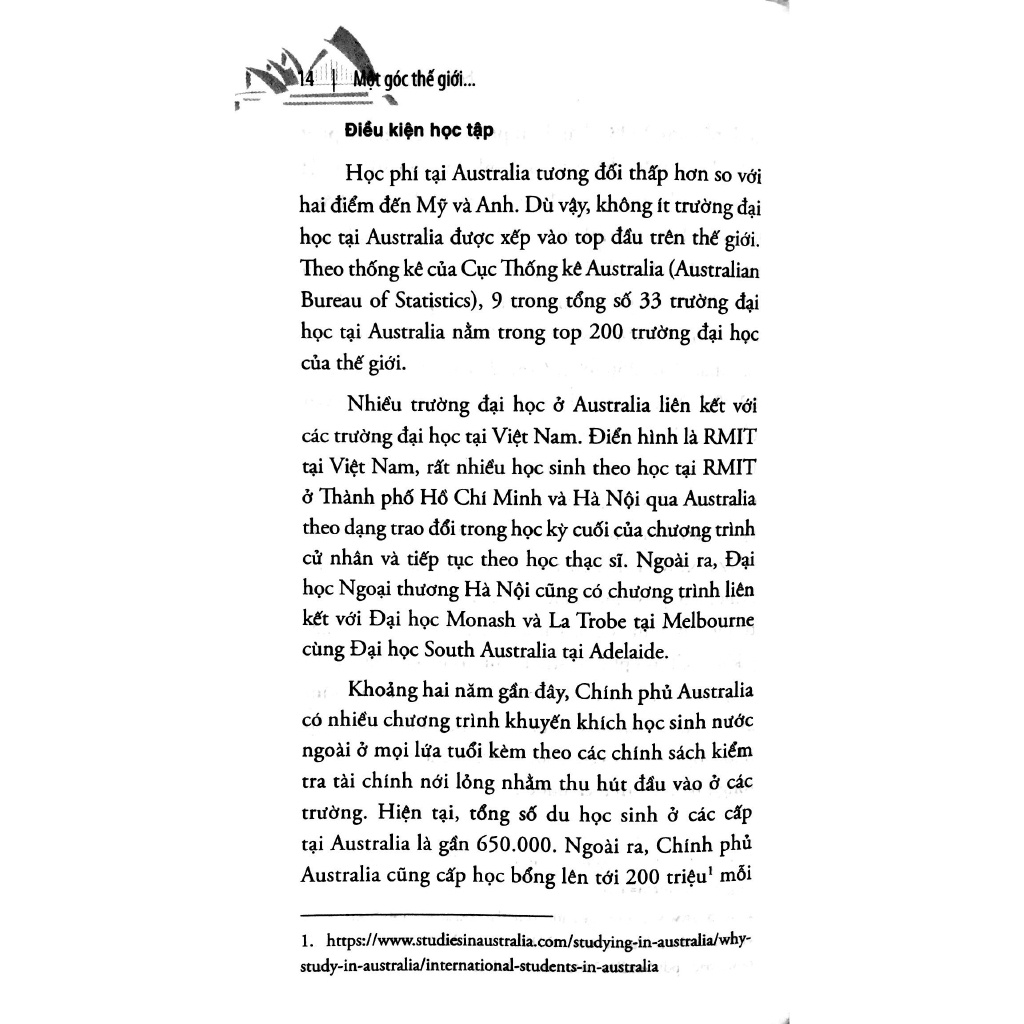 Sách - Một Góc Thế Giới, Bốn Bề Đại Dương (Cẩm Nang Du Học Australia) [AlphaBooks]